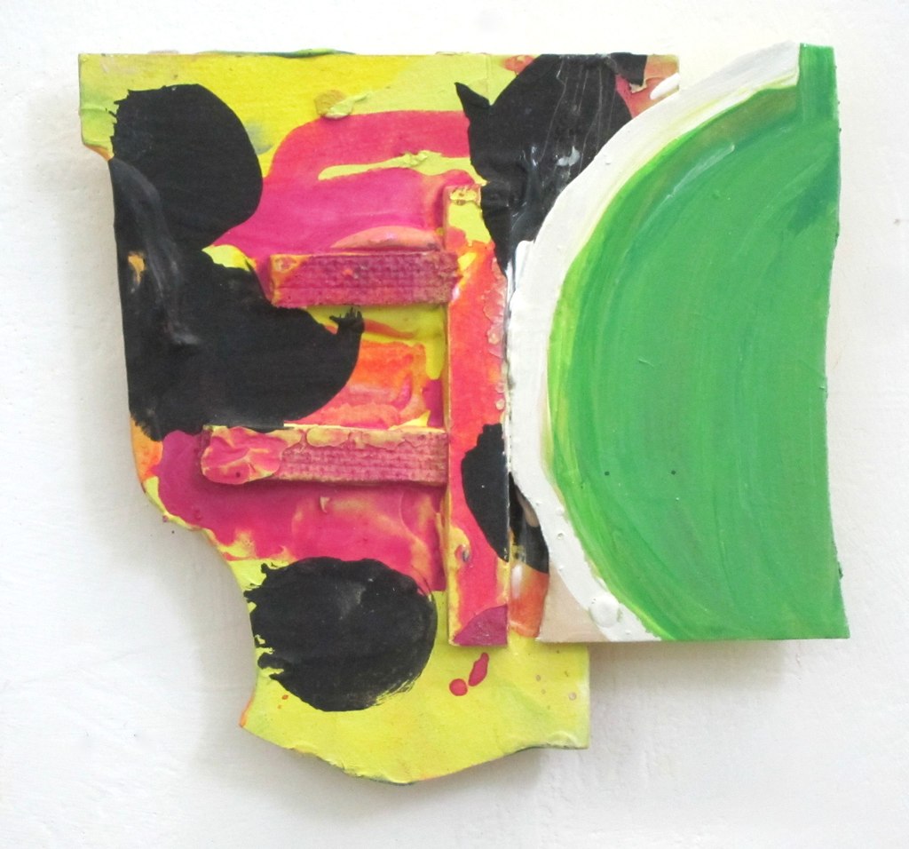 2012, Acryl auf Pavatex, 14 × 14 × 2cm