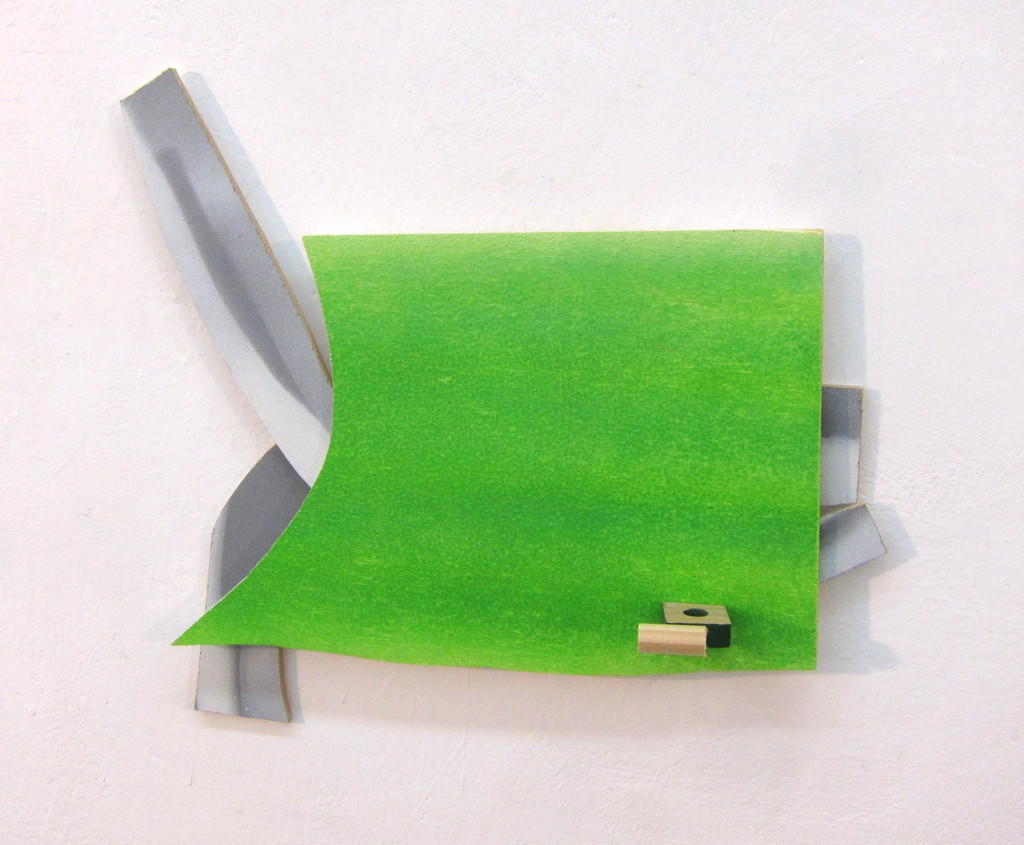 2014, Sprühlack und Dispersion auf Sperrholz, Holz, 27 × 30 × 5cm