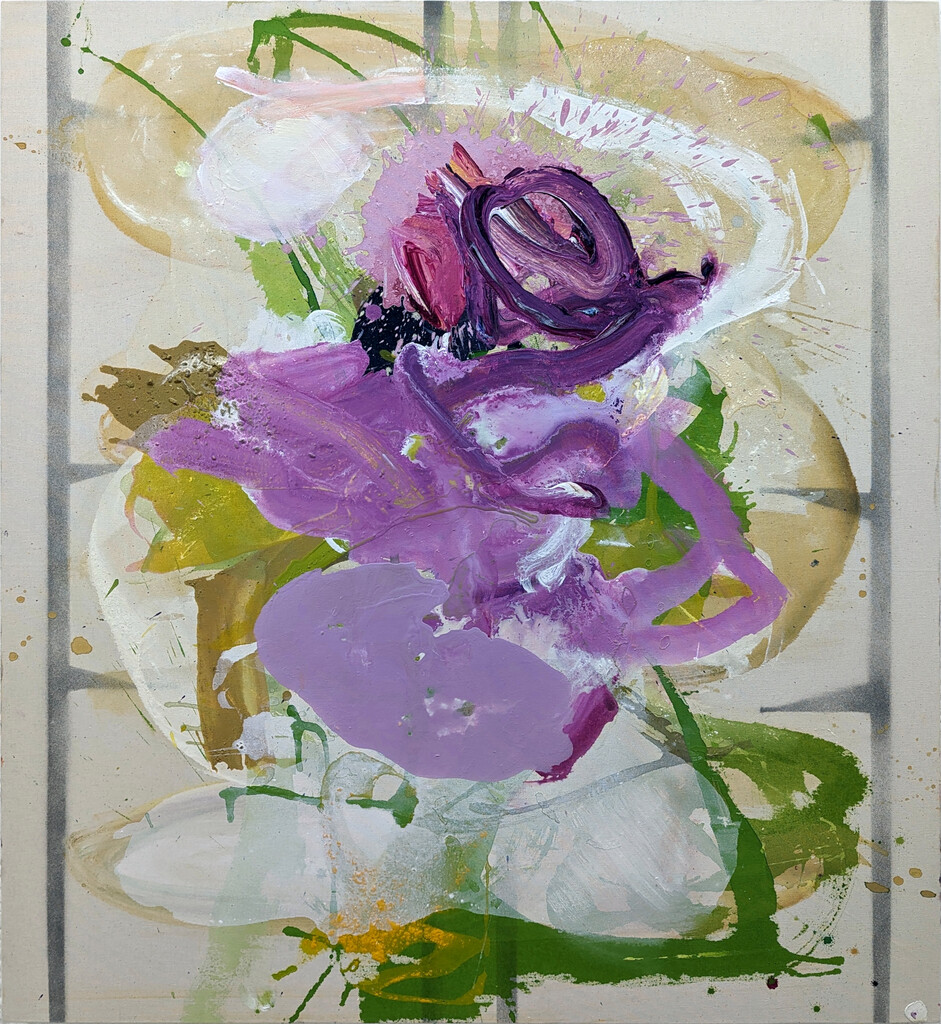 2023, Acryl und Sprühfarbe auf Leinwand, 115 × 105cm