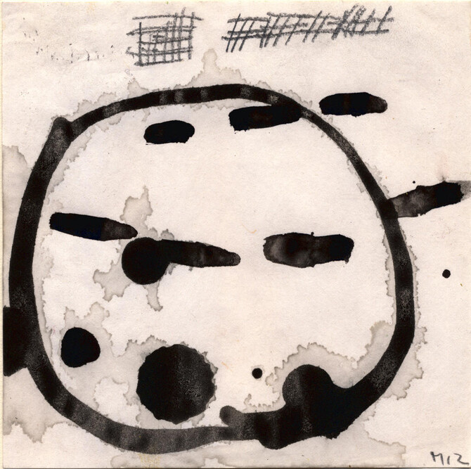 2017, Acryl und Bleistift auf Papier, 9 &times; 9cm