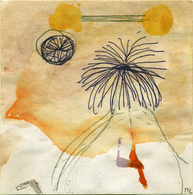 2017, Filzstift, Acryl und Bleistift auf Papier, 9.7 &times; 9.6cm