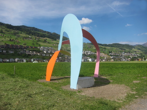 2016, Polyurethanlack auf 20mm Stahlplatten, Beton. 470cm × 450cm × 450cm